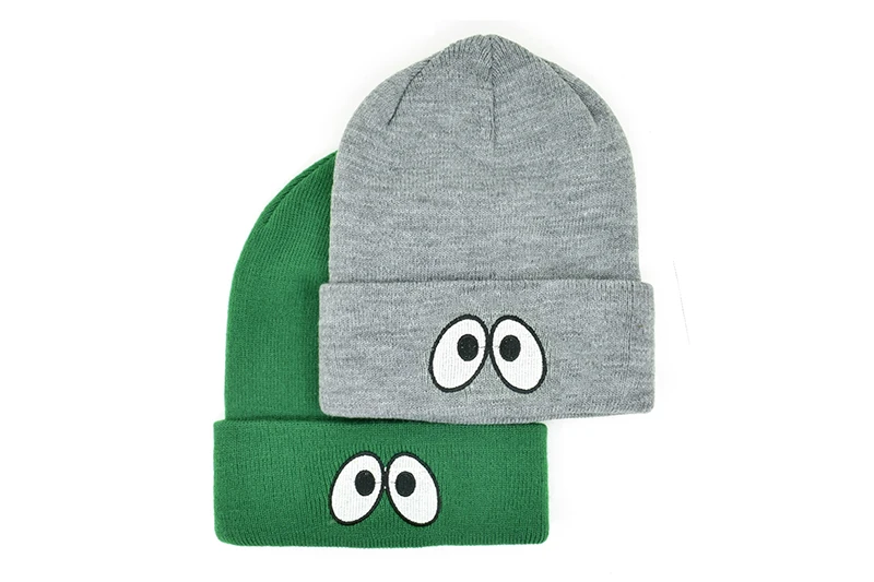 CLIMATE Cute Eyes Beanie зеленая зимняя шапка для мужчин и женщин Зимняя Серая шапка Осенняя теплая шапка вязаная зимняя вязаная шапка Capfor для мужчин и женщин