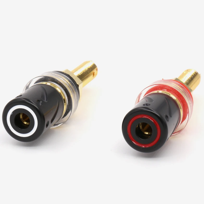 4 шт. BP-613G аудиосистема viborg Чистая медь(Reach 99.995%) 24K позолоченный HIFI усилитель спикер цилиндрический усилитель розетка