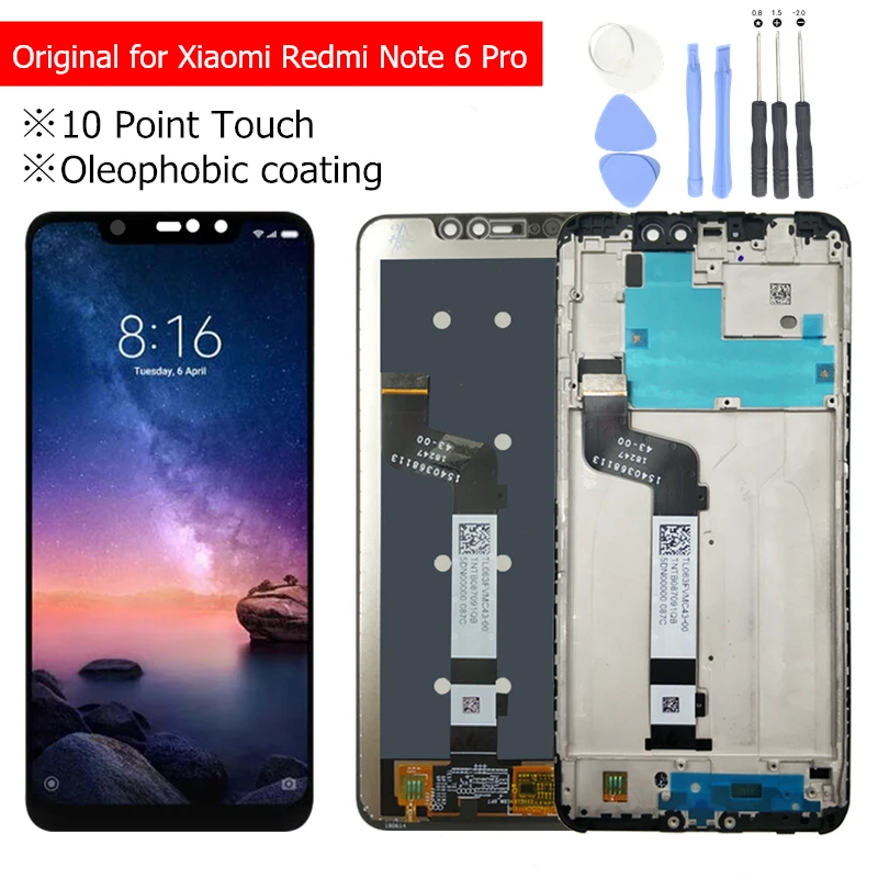 

LCD Display for Xiaomi Redmi Note 6 Pro LCD Display with Frame Touch Screen Digitizer LCD Redmi Note6 Pro Assembly Repair Parts