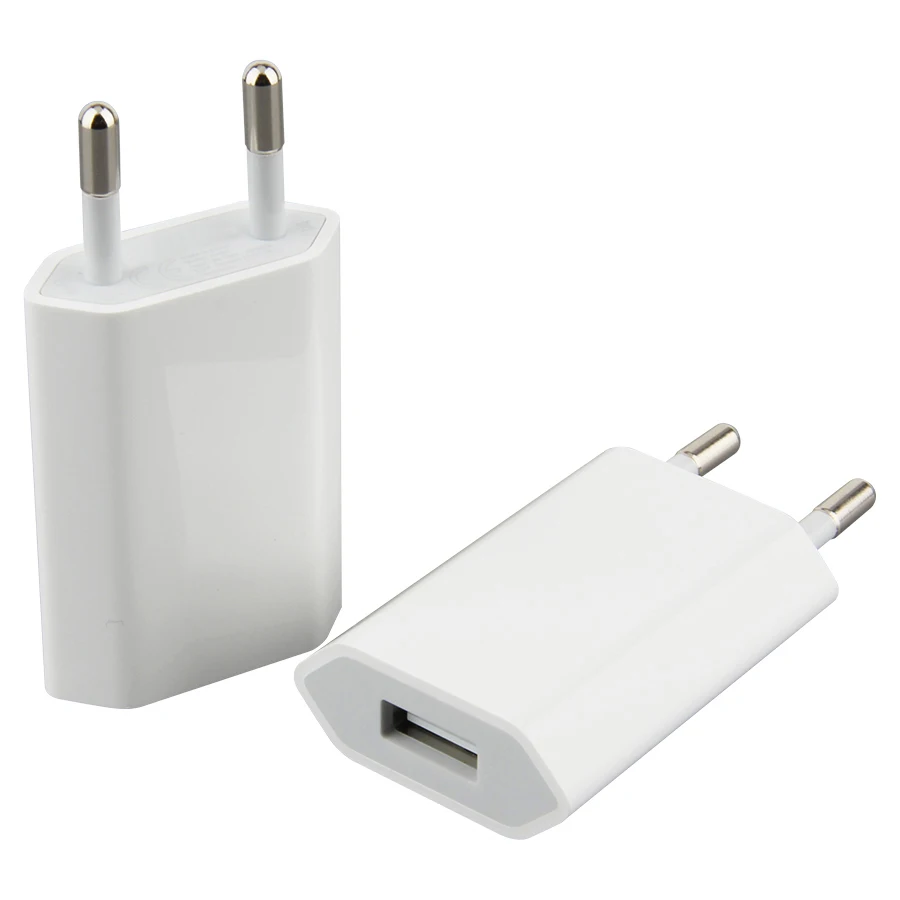 Зарядное устройство USB с европейской вилкой настенное зарядное для путешествий