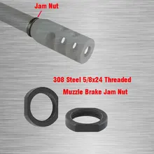 308 Сталь 5/8x24 раздавить шайба Тип Регулируемый Варенье гайка для Дульный тормоз-2 шт