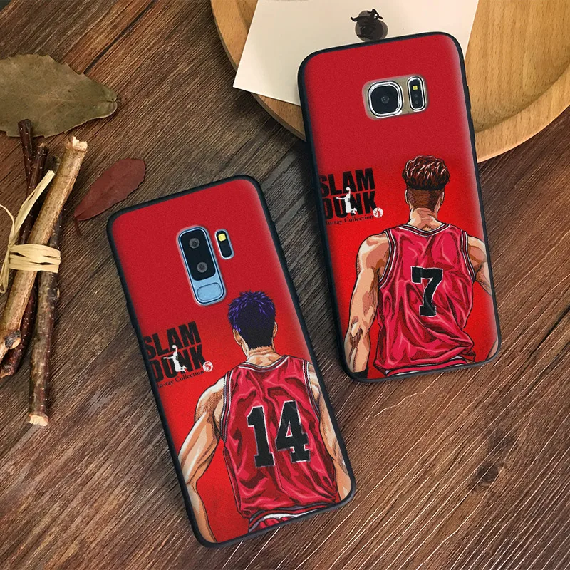 

Slam dunk Ryota Miyagi Hisashi Mitsui coque Soft Silicone Phone Case Shell Cover For Samsung S7 Edge S8 S9 Plus Note 8 9