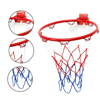 

32cm Hanging Basketball Wall Mounted Goal Hoop Rim Net Sports Netting Indoor Outdoor Children's basketball Box