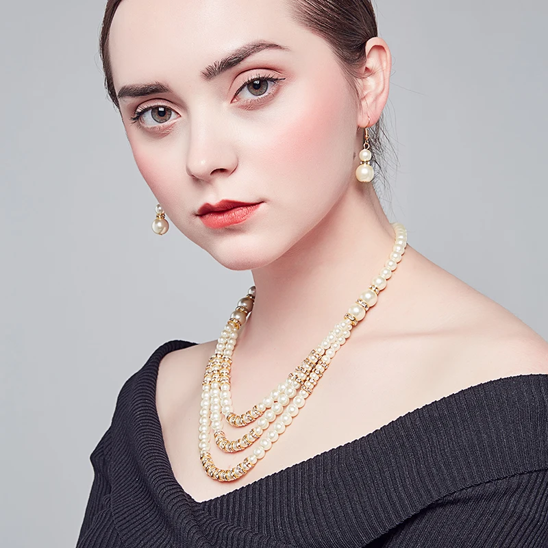 2018 модное жемчужное ожерелье rundell ювелирные изделия для женщин позолоченное
