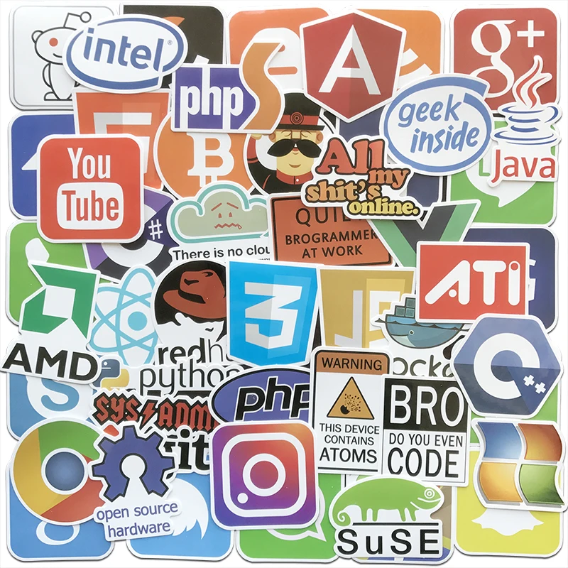 AQK 50Pcs/Lot Internet Docker JS Java Php Html Cloud Programming Stickers APP Logo Programmer Language DIY Laptop Phone Decals 6ed1057 1aa01 0ba0 6ed1 057 1aa01 0ba0 usb logo programming cable new