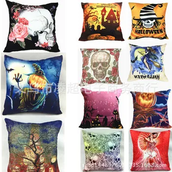 

Digital printing new square pillowcase Halloween cushion remocable and washable seat cushion/back cushion No filler 3pcs/lot