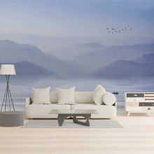 Пользовательские обои художественные зачатие чернила пейзаж живопись фон стены