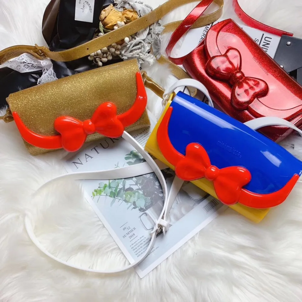 Melissa torba oryginalna śliczne Mickey torba 2019 nowa dziewczyna żelowe sandały czarny czerwony -
