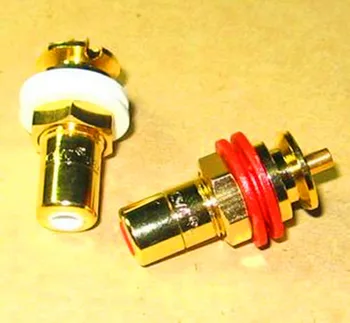

Free Shipping!!! 5pcs oxygen-free copper plated / 24K gold socket / RCA plugs module sensor / Electronic Component