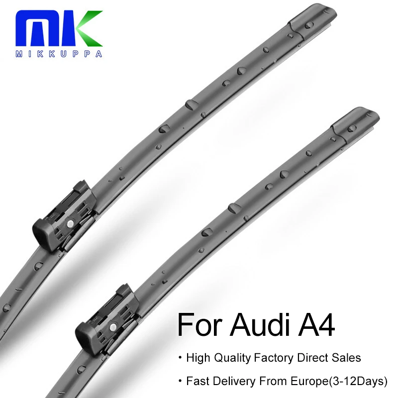 Щетки стеклоочистителя Mikkuppa для Audi A4 B5 / B6 B7 B8 B9 крюк/защелка/слайдер/кнопки руки