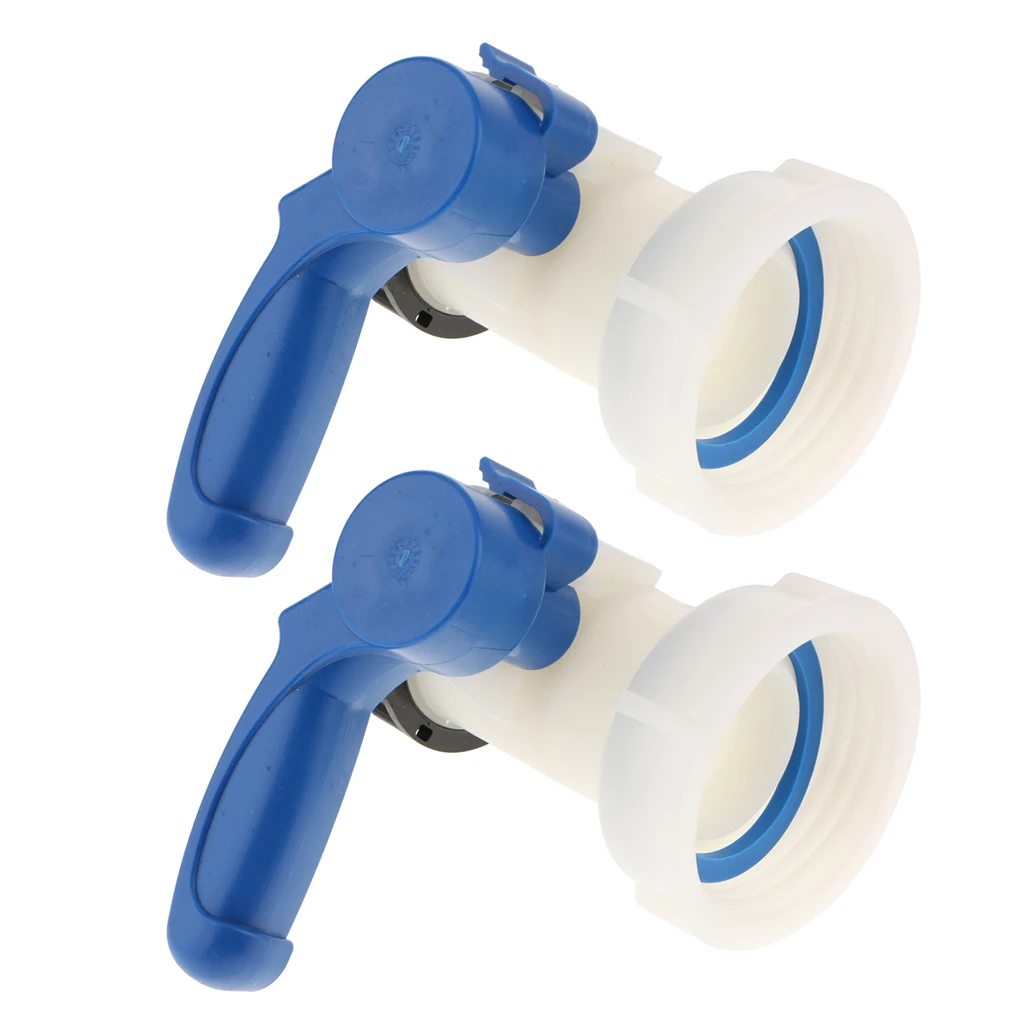 2 piece Anti-corrosion 1000L IBC Tote Tank Butterfly Valve Switch Water Adapter Hose Pipe Connector(75mm)