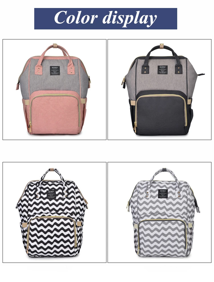 Fashion Diaper Bag Waterproof Travel Mummy Backpack Multifunction Maternity Nappy Bag Large Capacity Baby Stroller Bags For Mom (16)