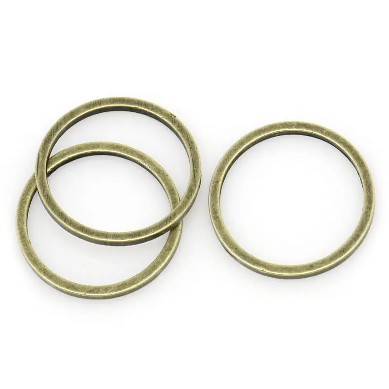 DoreenBeads Copper Closed Soldered Jump Rings Round Antique Bronze 12mm