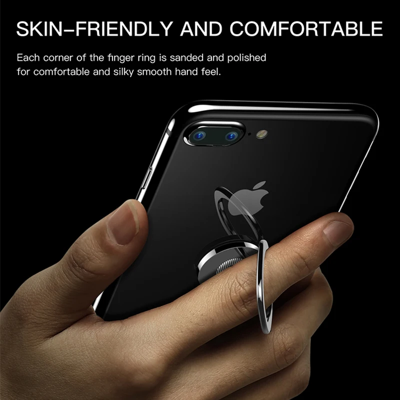 Baseus Mobile Phone Holder Stand For iPhone X 8 Samsung Finger Ring Holder Metal Ring Stand For Magnetic Car Phone Holder Stand Baseus Mobile Phone Holder Stand For iPhone X 8 Samsung Finger Ring Holder Metal Ring Stand For Magnetic Car Phone Holder Stand