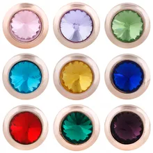 Дизайн розовое золото бусины подходят 18 мм оснастки ювелирные изделия для женская одежда в винтажном стиле золотые цветные пуговицы KC9758