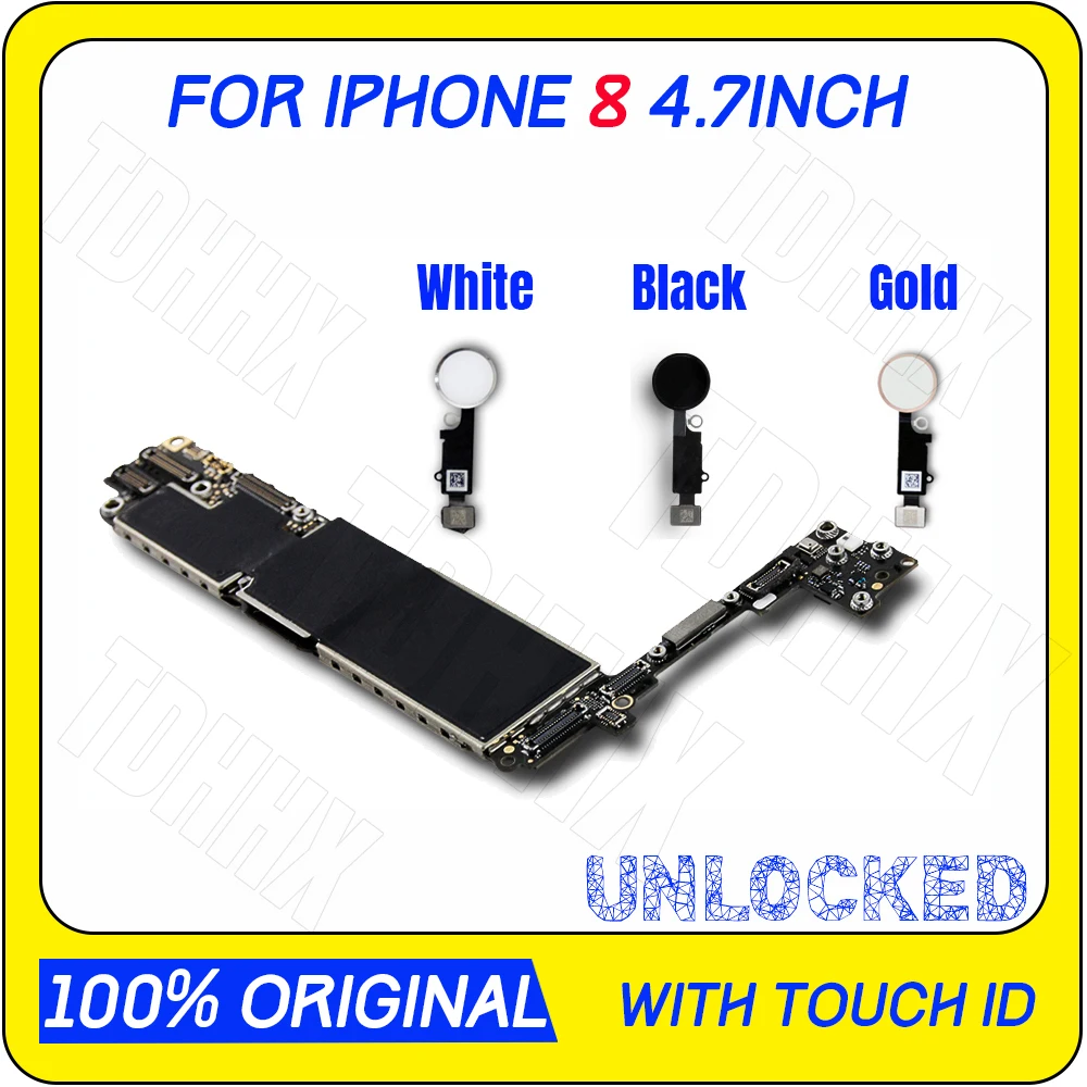 

64GB Motherboard For iPhone 8 With IOS System For iPhone 8 4.7inch Logic Board Mainboard With full Chips MB