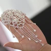 Décoration de robe de mariée en forme de fleur, cristaux clairs, strass appliqués, chaîne d'épaule avec pompon, bricolage, couture sur pierre ► Photo 1/4