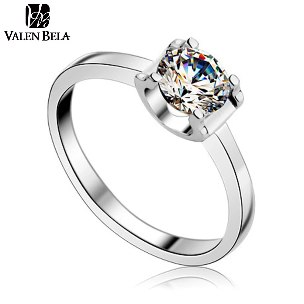 ($1 OFF per $3) VALEN BELA Fashion zircon Crystal Rings Wholesale Gorgeous Guarantee Jewelry 2018 for women JZ5031 | Украшения и
