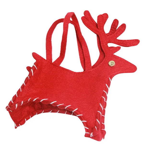 

Yontree 1 piece Red Christmas Deer Gift Bag Candy Storage Bag H61101