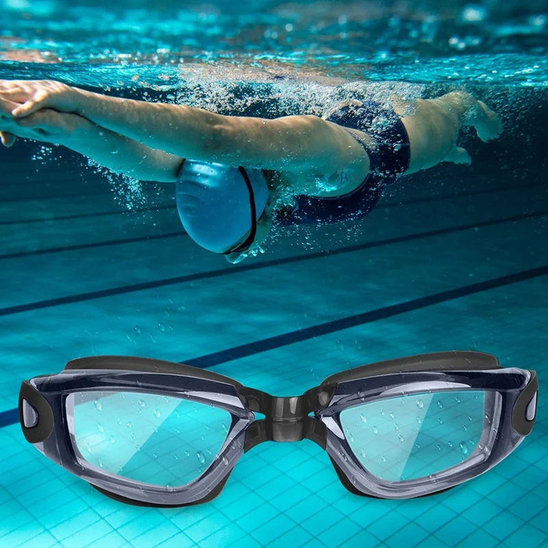 Очки для плавания, не протекающие, анти-туман, УФ-защита, очки для плавания для мужчин, женщин, взрослых, молодых детей(старше 6 лет