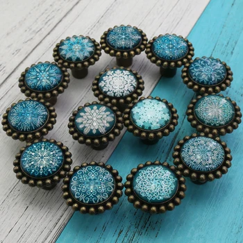 

1x Home Bar Cabinet Knobs Furniture Drawer Pull Decorative Kitchen Cupboard Door Handle Dia 42mm