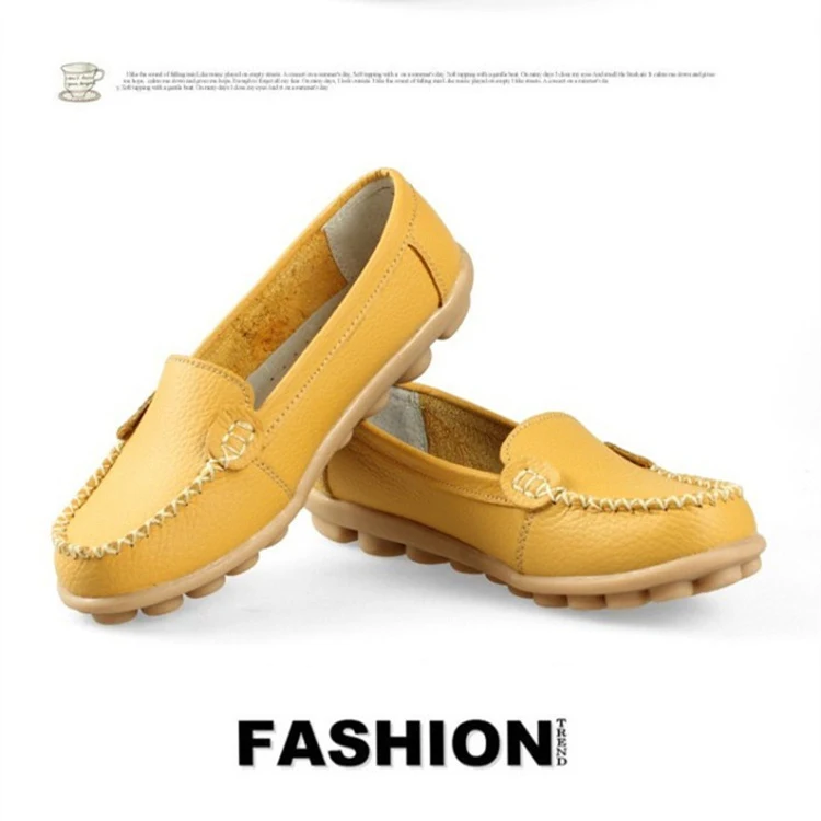 2014 autumn shoes mother work shoes genuine leather women shoes big