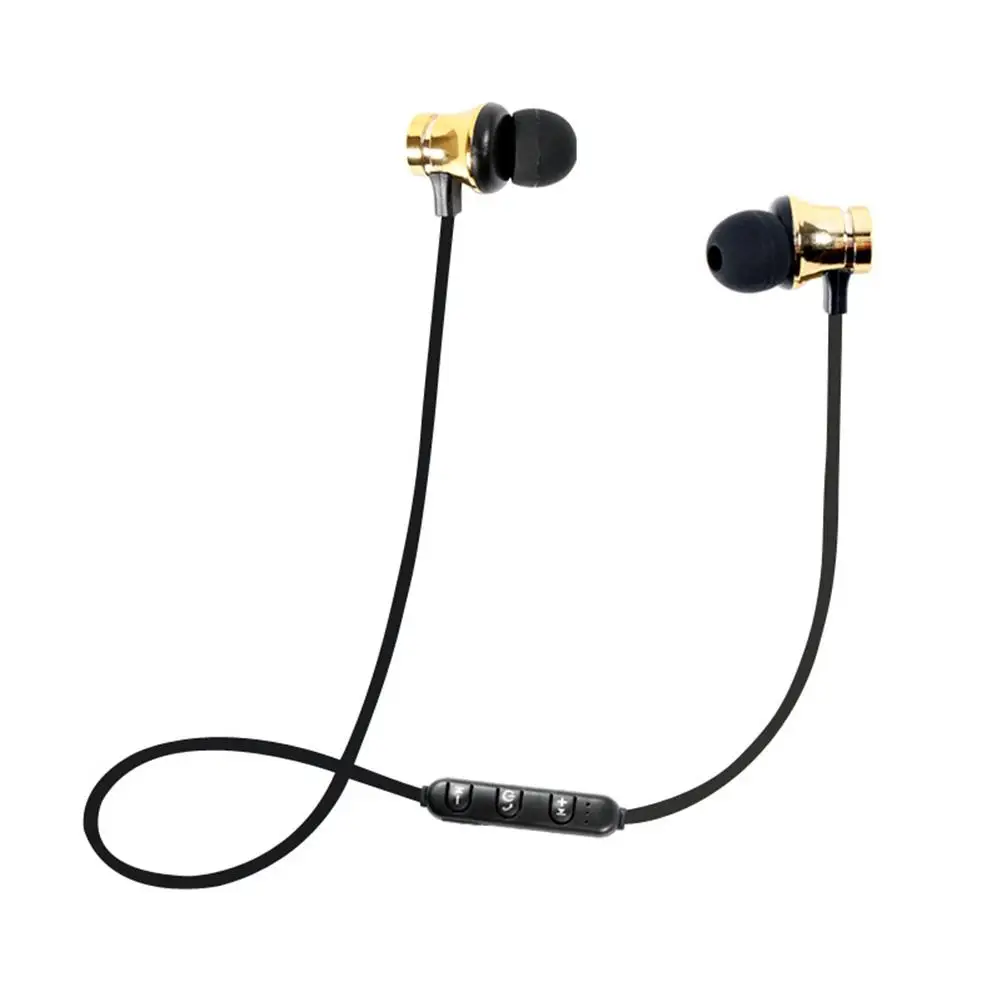 

Magnetic Bluetooth 4.1 Wireless Sports Stereo Earphones Universal Headset Fit For Smartphones Tablet Laptop Ect