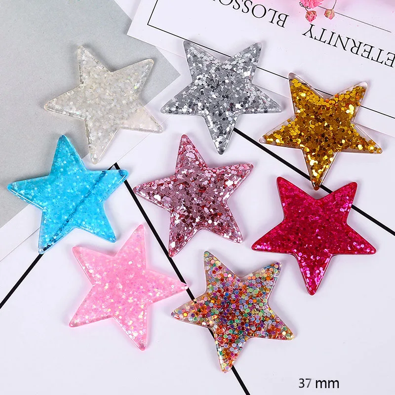 

7PCS Glitter Star Filler For Clear/Fluffy Mud Popular Box Toys Kids Lizun Slime DIY Kit Accessories Children Modeling Clay
