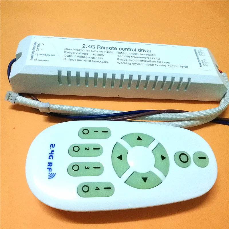 

AC220V 5730 Led ceiling light drive dimming double color driver 40-80x2w white warm white dimmer power transformer