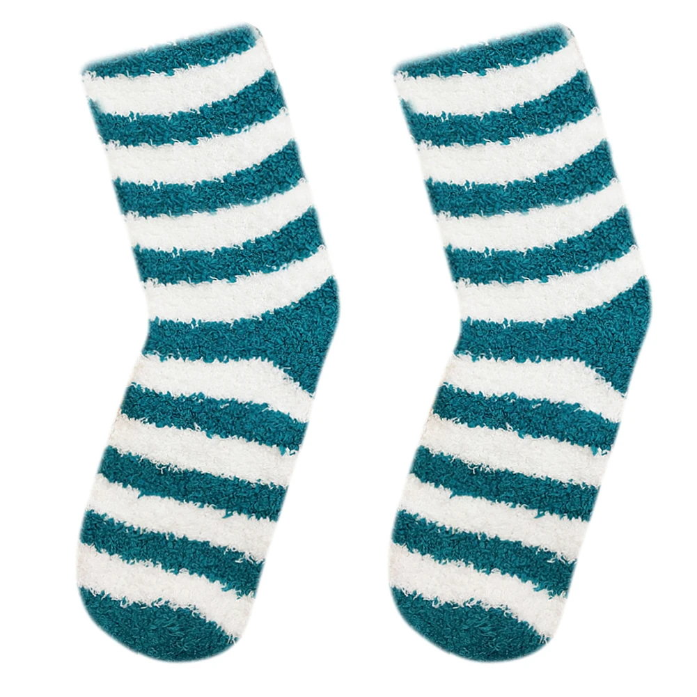 Приятные тапочки пар уютные 2/1 носки для девочек для женщин плюшевые мягкие теплые пушистые коралловые бархат утолщаются экипажа