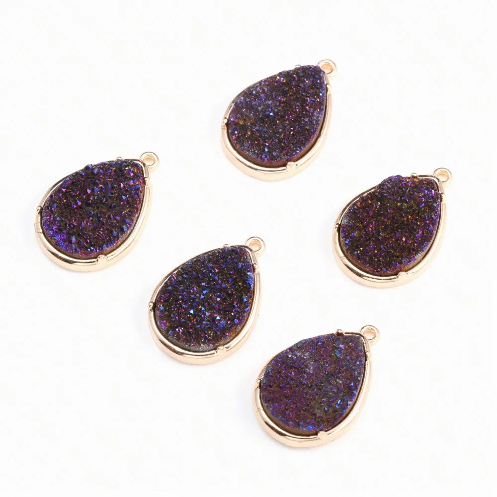 

new fashion pendant natural stone water-drop shape pendants for DIY decorative jewelry making 18X26MM
