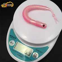 20pcs Size 15cm/6.9g soft earthworms lures fishing rubber seawater baits