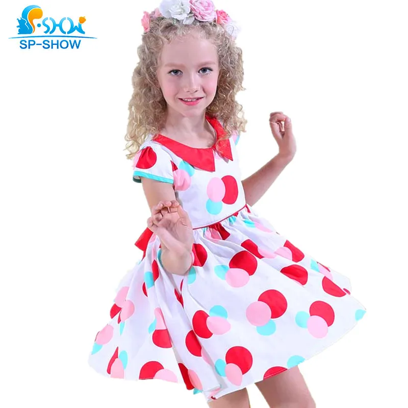 

100% Cotton Dresses For Girls Suitable For 7-15 Age Brand Girls Dress Kids Clothes Children Clothing Vestidos Infantis 9497