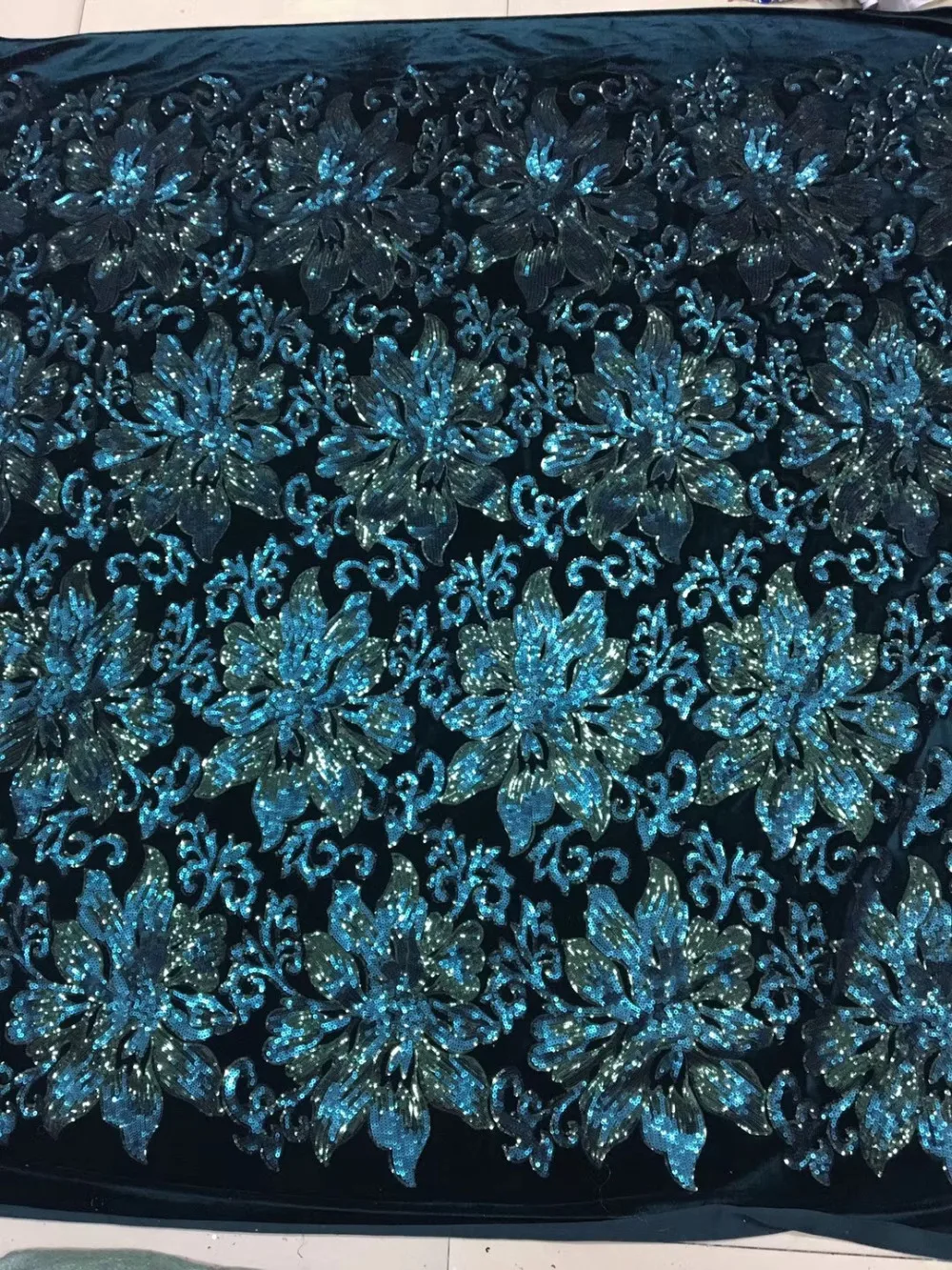 

5yards Sparkly sequins on Flannelette background embroidery Lace Sequin Fabric dress/Clothes/Events dress lace fabric 5colors