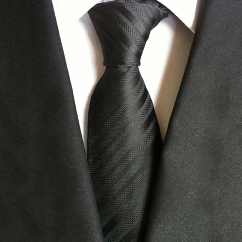 8 см зеленый Мужской Шелковый галстук для свадебного костюма аксессуар жаккардовый плетеный галстук тонкий галстук из полиэстера классический галстук в полоску
