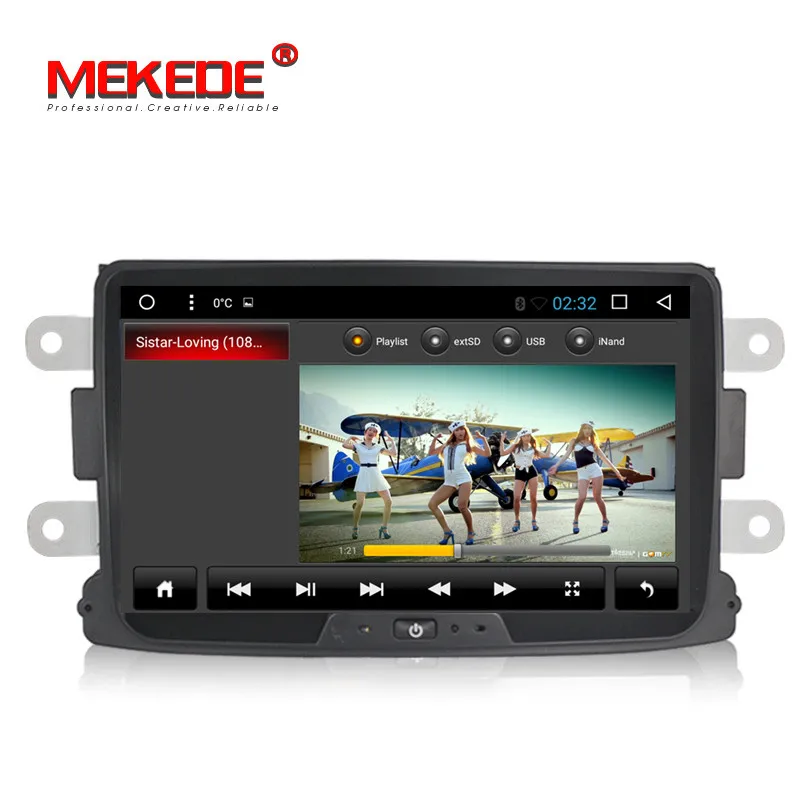 Best 8" Android7.1 car radio player gps navigation for Lada Xray 2/Dacia/Duster/Logan/Sandero car multimedia player CANBUS 4