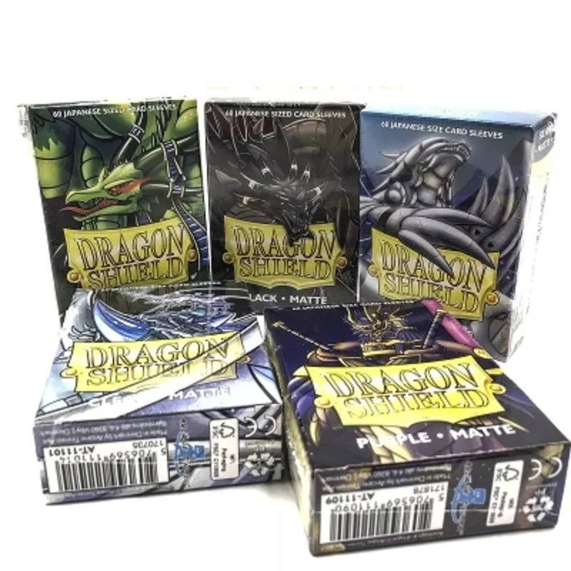 60 шт. 62x89 мм Цветные матовые карманы для карт Yugioh Дания Dragon Shield защитные мини