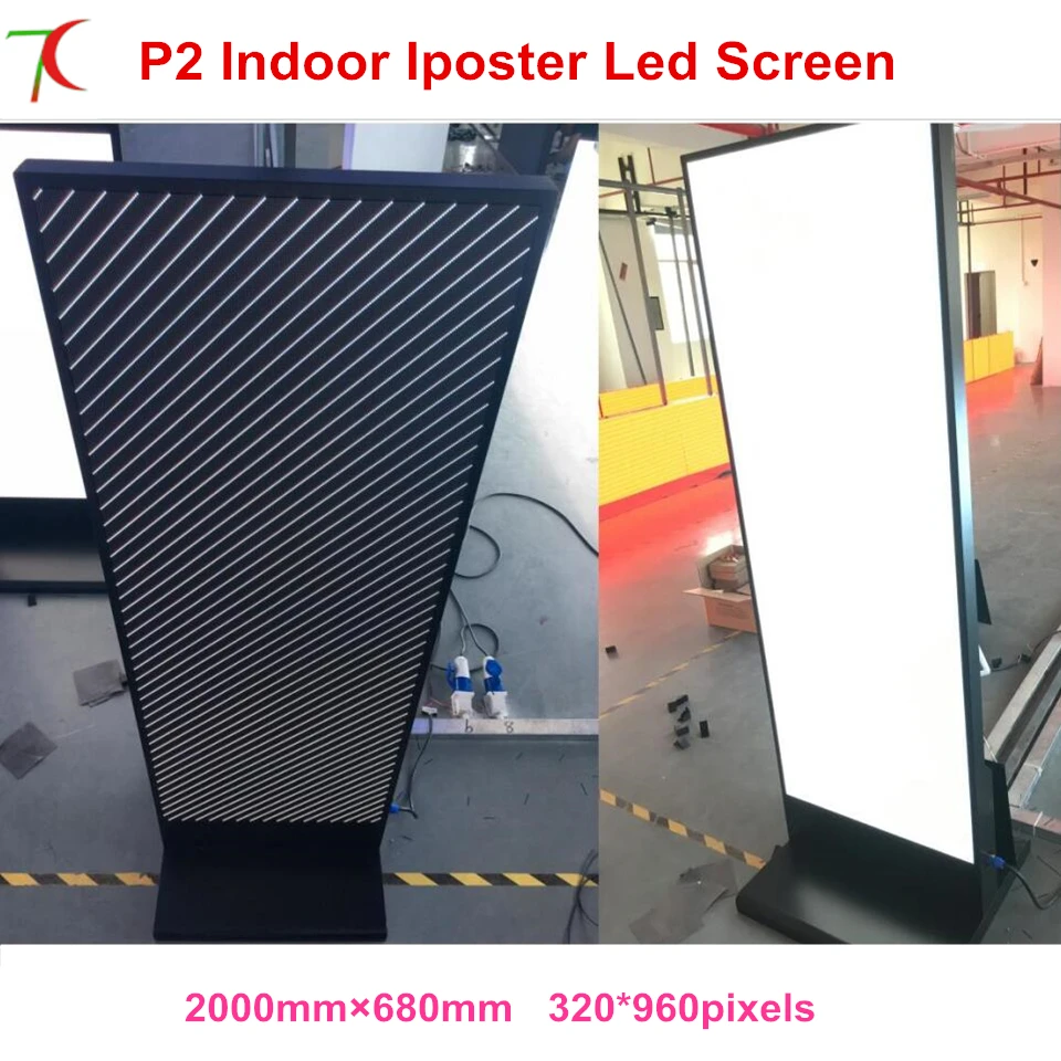 

China factory sales led display poster customized size indoor metal display advertising led full color advertisemet display