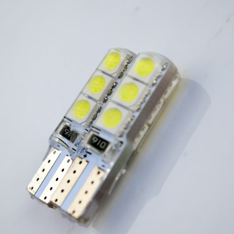 Flytop T10 194 W5W 6SMD 5050 силиконовая оболочка Светодиодный лампочки Canbus автомобиля светодиодный 1 шт