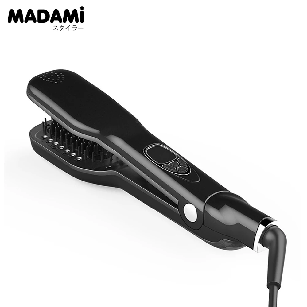 

New Arrival Patent Owned Steam Brush Hot Hair Straightener Comb Vapor Detangle Hair Styling Tools Hair Straightener Steam Brush