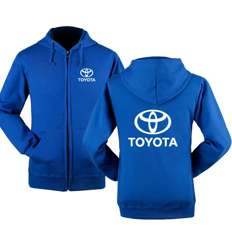  New Fashion Toyota Car Logo Sweatshirt Hoodies Men Hoody Spring Autumn Fleece Cotton Zipper Jacket 