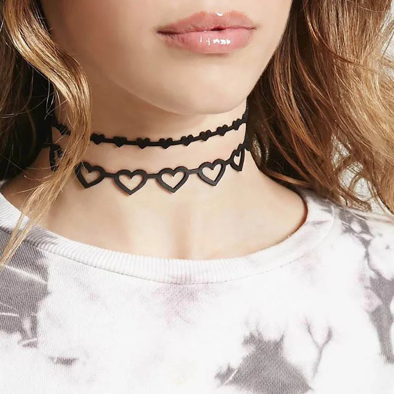 Firiodr 12pcs Women Girls Elegant Stretchy Tattoo Lace Chokers Necklace Retro Gothic Elastic Cords