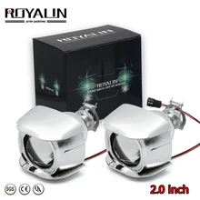 ROYALIN мотоцикл H1 Bi xenon HID Мини проектор фары объектив 2,0 дюймов Автомобильный Стайлинг H4 H7 авто лампа модификация DIY