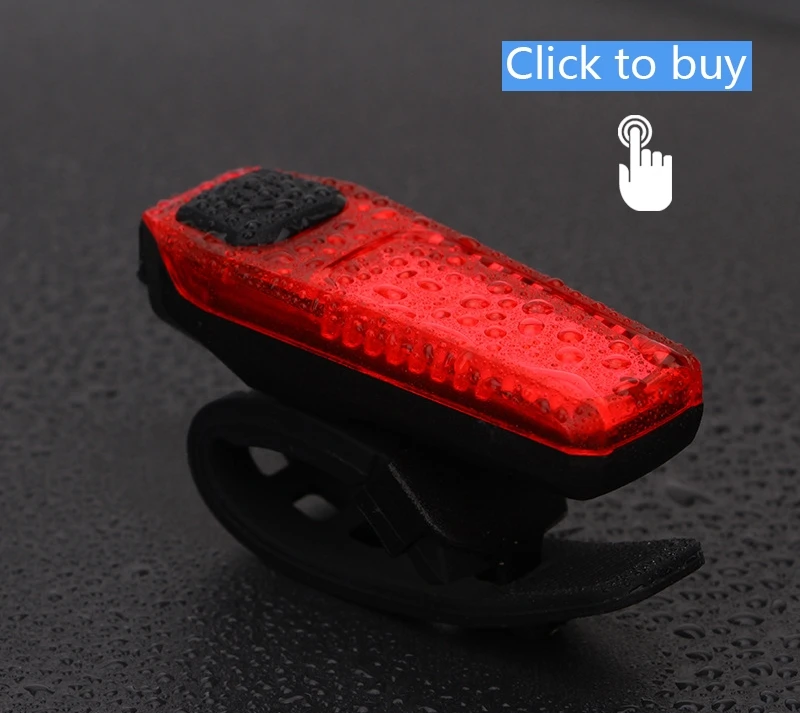 Flash Deal JAEHEV Cycling Lights USB Rechargeable Bicycle Front Head Headlight Waterproof Safety Warning Rear Taillight Bike LED Lights 23