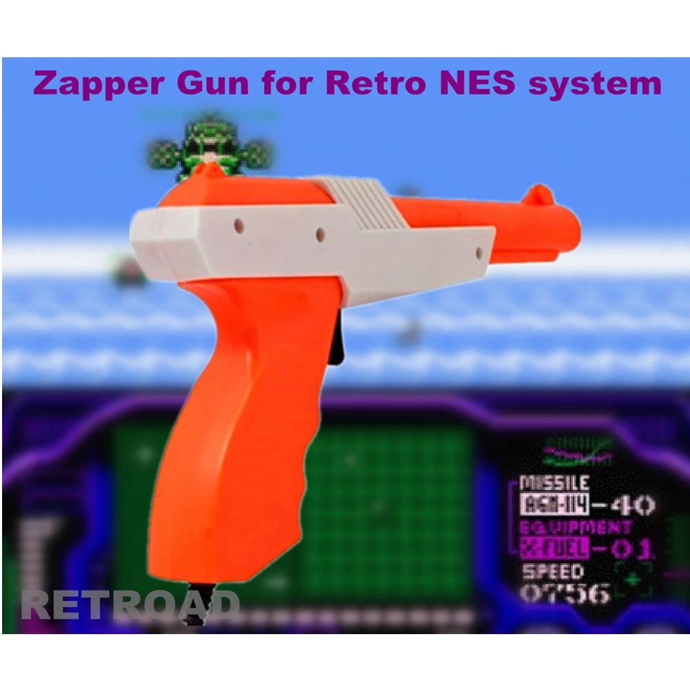 

Video Game Accessories RETROAD New Zapper Light Gun for 8bit NES or FAMILY Retro gaming - Play Duck Hunt, Hogan's Alley & More