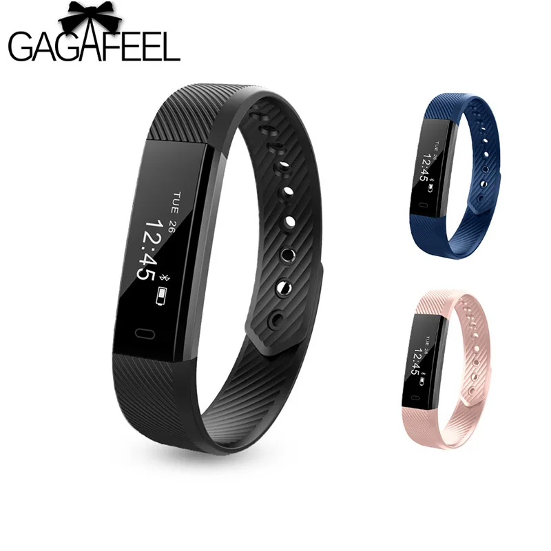 

ID115 Smart Bracelet Fitness Tracker Step Counter Activity Monitor Smart Watch Vibration Wristband IOS Android phone
