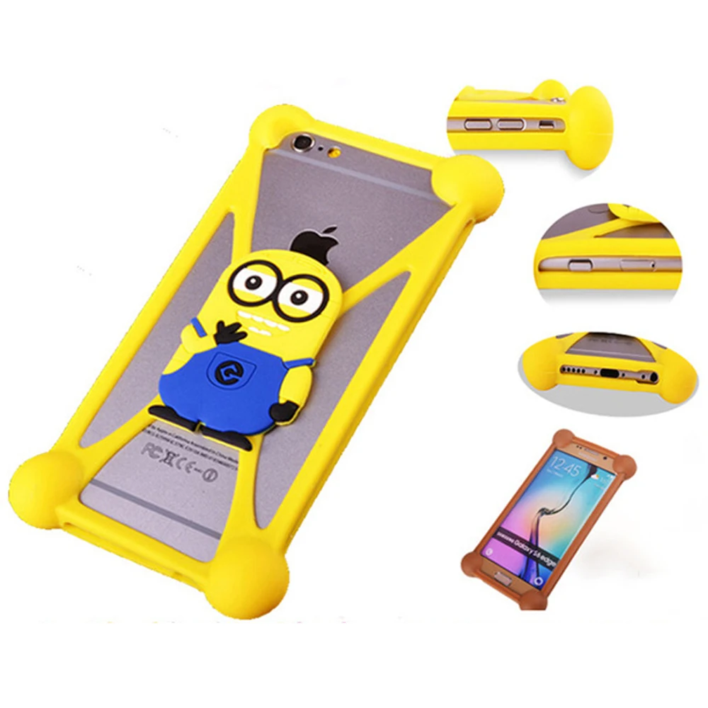 Universal 3D Soft Silicon smartphone Case cases cover For