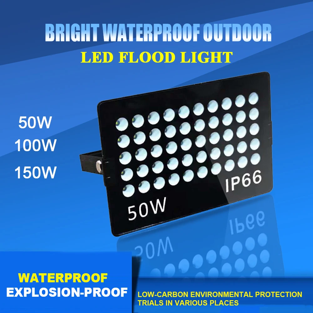 Прожексветильник светодиодный с одной головкой водонепроницаемый IP66 50/100/150 Вт 220
