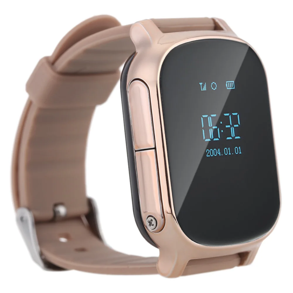 LEKEMI GPS font b watch b font T58 GPS tracker for kids child gps bracelet google