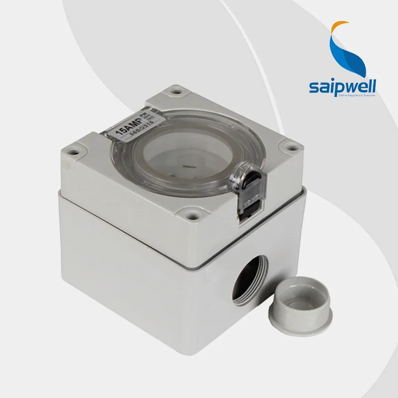 

Saip/Saipwell IP67 250V 15A 3P European/Australian Electrical Waterproof Industrial Female Power Socket (SP-56SO315)